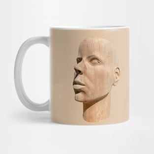 Head Wood carved Mug